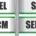 Panneau indicateur aux quatre directions SEL, SCP, SCM et SELARL